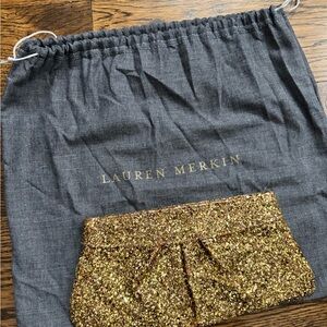 Lauren Merkin Gold Clutch